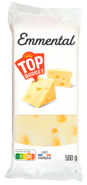 TOP BUDGET EMMENTAL PORTION 
TOP BUDGET code EAN 3410280140643 