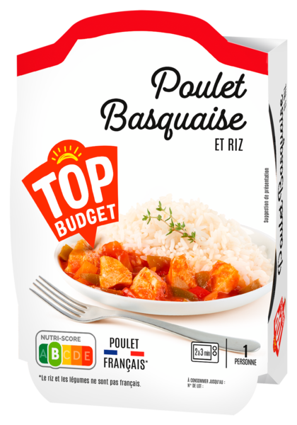 POULET BASQUAISE
3410280141718 TOP BUDGET POULET BASQUAISE
3410280141718 TOP BUDGET