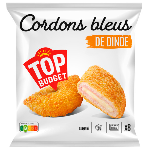 CORDONS BLEUS DE DINDE SURGELÉS 
