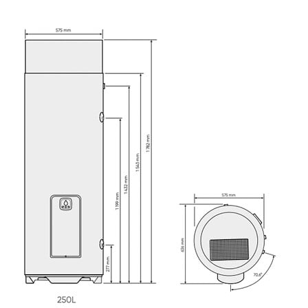 ATLANTIC Chauffe-eau thermodynamique Egéo verti...