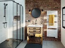 SAUTER SAUTER Sèche serviette à inertie fluide connecté Asama - Blanc - 750 ... code EAN 3410532331775 