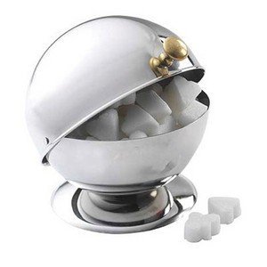- sucrier boule en inox