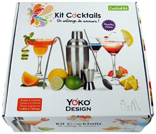 Yoko Design 1245 Kit Cocktails Acier Inox 26,3 ...