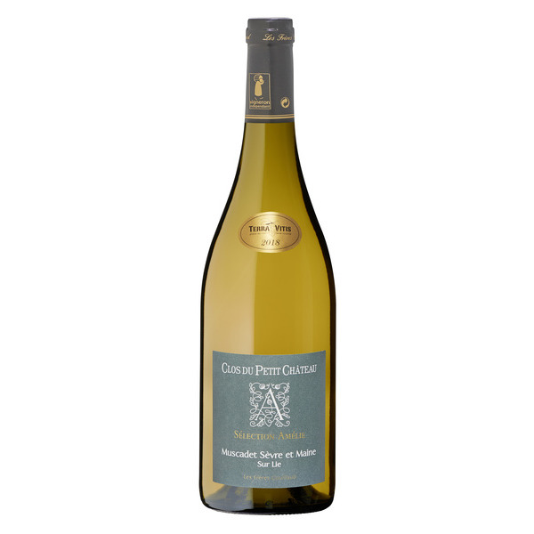 Muscadet-Sèvre-et-Maine sur Lie Clos du Petit Château 
"Sélection Amélie" code EAN 3412253020730 