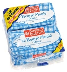  LE BEURRE MOULÉ DOUX OFFRE DÉGUSTATION 82% MAT.GR.* “PAYSAN BRETON” code EAN 3412290018486 