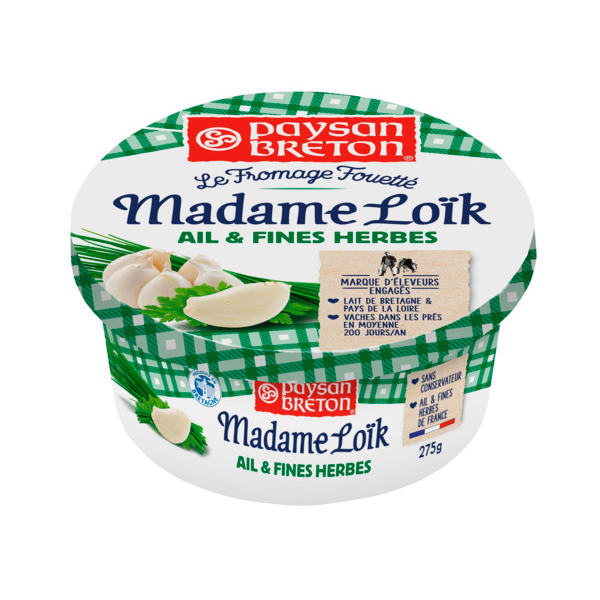  Mme Loïk Fromage Fouetté Ail Et Fines Herbes code EAN 3412290070583 
