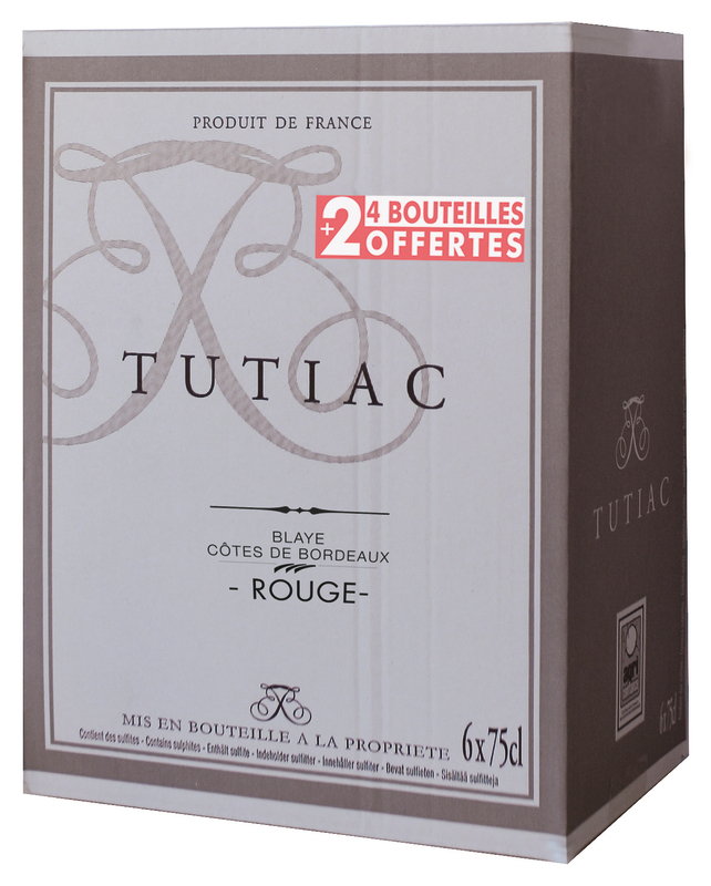 Tutiac AOP BLAYE CÔTES DE BORDEAUX ROUGE Tutiac code EAN 3412911019144 