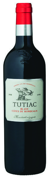  AOP(2) BLAYE CÔTES DE BORDEAUX ROUGE 2018 "TUTIAC" code EAN 3412911030903 
