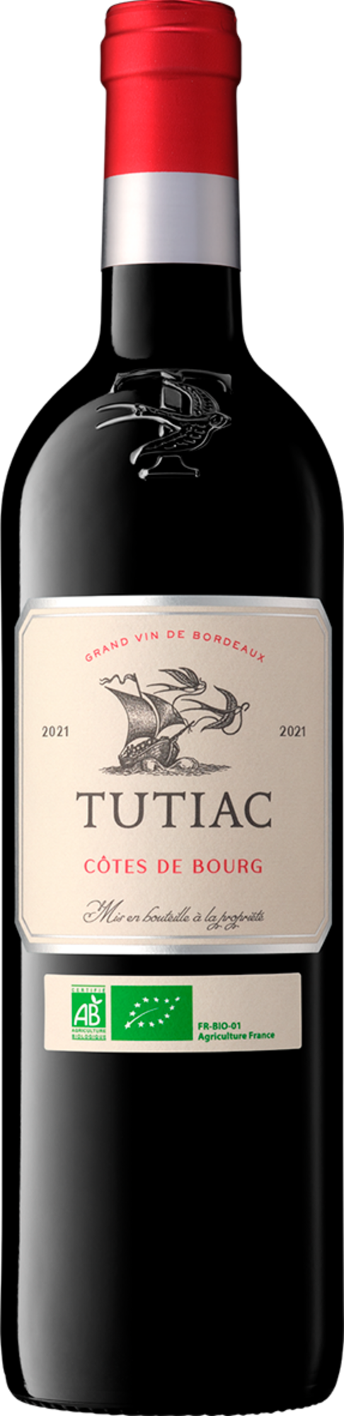 TUTIAC AOP CÔTES DE BOURG ROUGE BIO - TUTIAC 2021 code EAN 3412911031450 