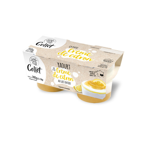 YAOURT SUR LIT DE CRÈME DE CITRON
