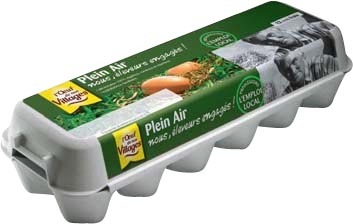  12 OEUFS PLEIN AIR “L’OEUF DE NOS VILLAGES” code EAN 3414280340126 