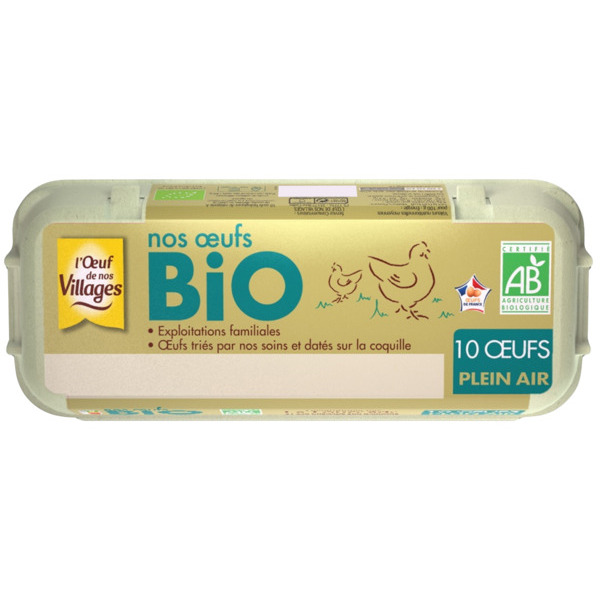 10 ŒUFS BIO 
