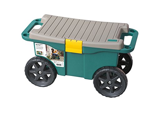 siege,bac coffre à roulettes vert