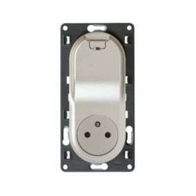  Mécanisme de prise de courant affleurante + chargeur USB Legrand Céliane titane code EAN 3414970468048 