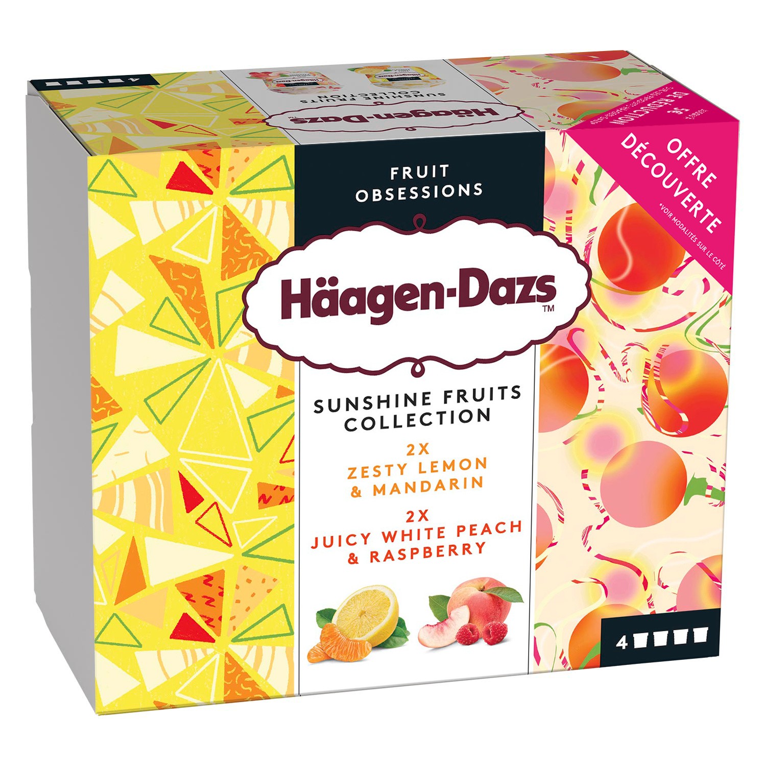 Glace Sunshine fruit collection HAAGEN DAZS
