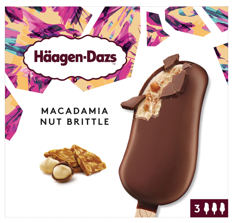 HAAGENDAZS BATONNETS MACADAMIA NUT BRITTLE HAAGENDAZS code EAN 3415587500015 