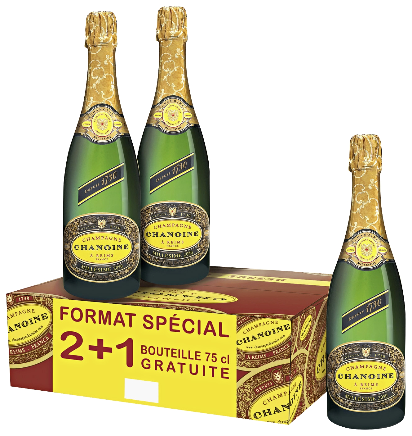 Champagne brut millésime Chanoine