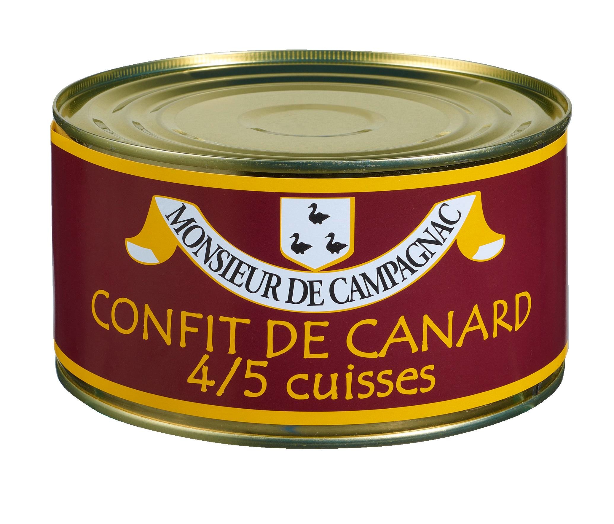 Confit de Canard 4/5 Cuisses MONSIEUR DE CAMPAGNAC 3416954508085 (3416954508085)