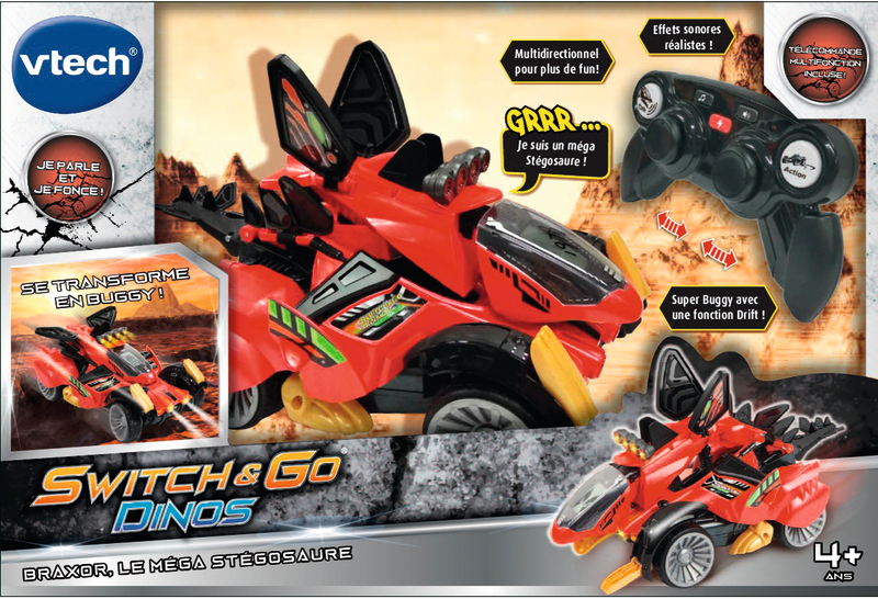 SWITCH & GO DINOS - DINOSAURE RADIOCOMMANDÉ TRA...