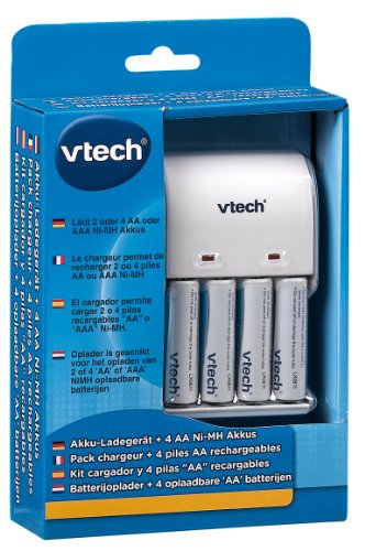 VTech Vtech - 201604 - Pack Chargeur + 4 Piles Rechargeables code EAN 3417762016045 