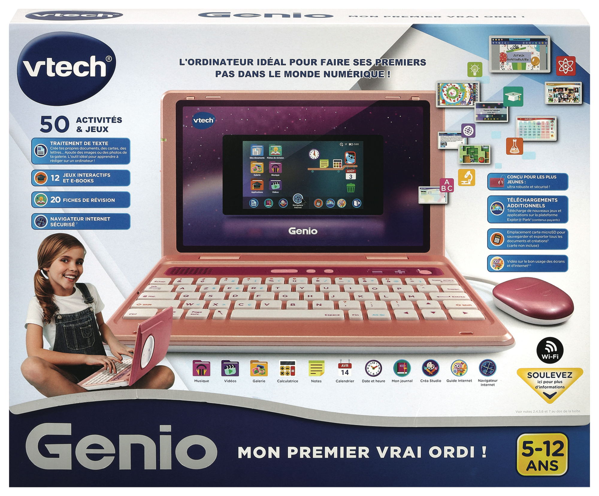 VTECH GENIO, MON PREMIER ORDINATEUR  AVEC SACOCHE code EAN 3417765410857 