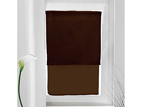 Brise-bise coton recyclé 60x90 cm panama chocolat