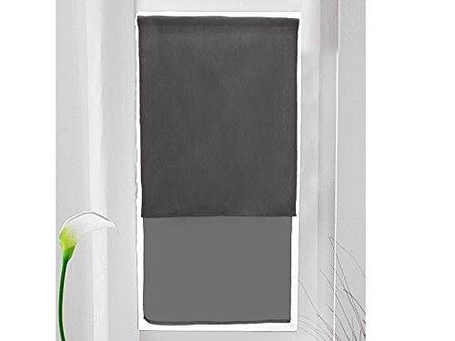 Brise-bise coton recyclé 60x120 cm panama anthr...