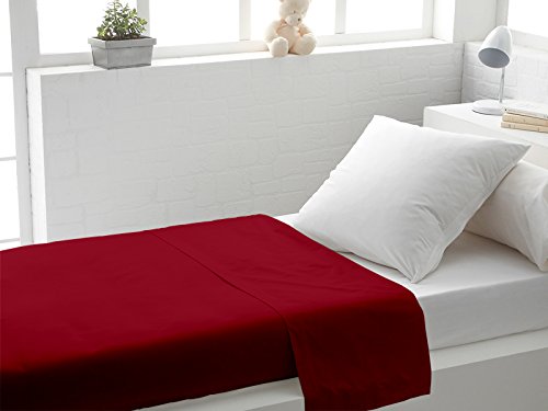 Atmosphère - 213215 - drap plat uni - 180 x 290 cm - atmo rouge code EAN 3418172132158 