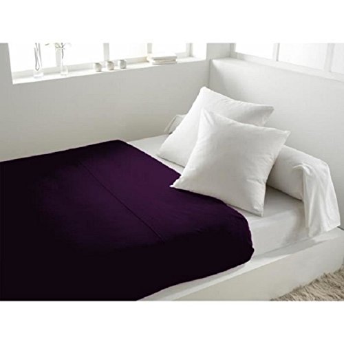 244150 atmosphère drap plat uni violet 240 x 29...