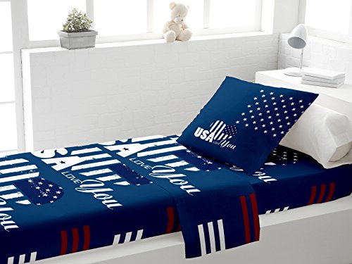 231193 voyage parure de lit pour 1 place coton ...