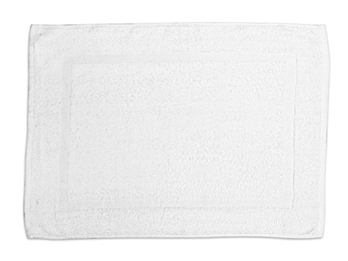 477040 tapis de bain coton blanc 70 x 50 cm