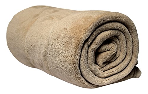 512047 plaid polaire polyester/microfibre ecru/...