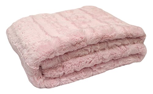 512376 laponie plaid polyester rose 120 x 160 cm