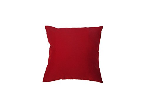 Coussin déhoussable 40x40 cm alix rouge