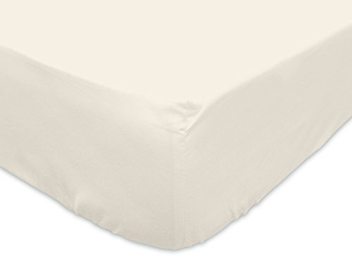 615828 drap housse coton 57 fils uni ecru 180 x...