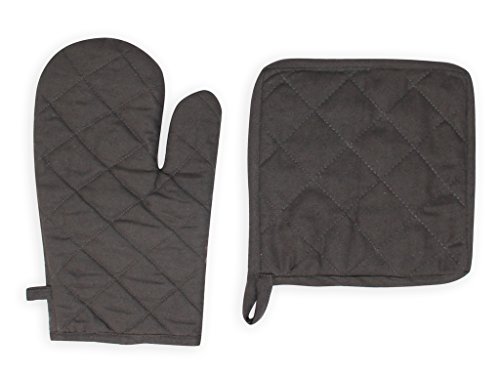 731542 panama gant et manique coton gris anthra...