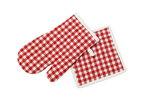 731657 vichy manique et gant de cuisine coton r...