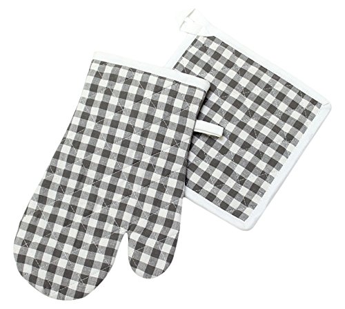 731658 vichy manique et gant de cuisine coton g...