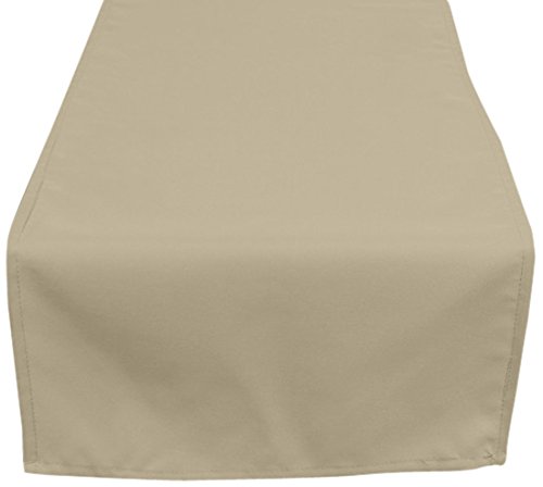 800232 alix chemin de table polyester taupe/ecr...