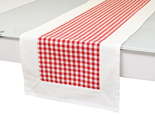 800657 vichy chemin de table coton rouge 40 x 1...