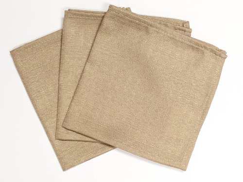 Lot de 3 serviettes de table namur taupe
