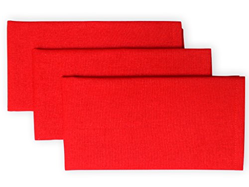 Soleil d'Ocre 838541 panama lot de 3 serviettes coton rouge 45 x 45 cm code EAN 3418178385411 