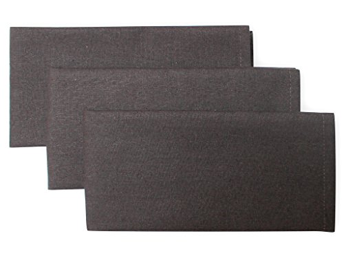 838542 panama lot de 3 serviettes coton gris 45...