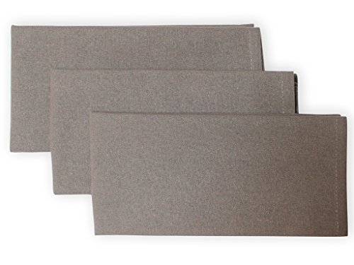838543 panama lot de 3 serviettes coton gris 45...