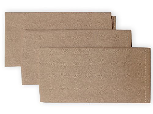 Soleil d'Ocre 838549 panama lot de 3 serviettes coton ecru 45 x 45 cm code EAN 3418178385497 