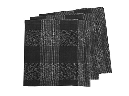 838646 lyam lot de 3 serviettes de table coton ...