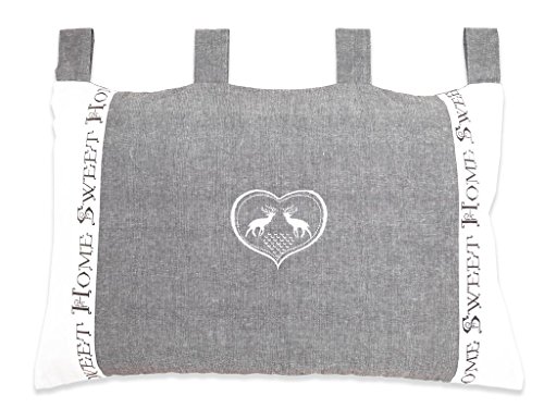 Tête de lit brodé déhoussable 45x70 cm SWEET HO...