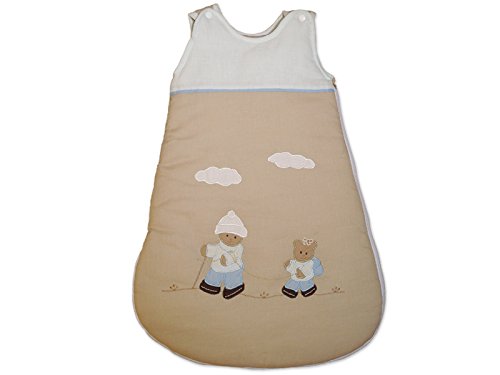 Gigoteuse brodée ski taupe