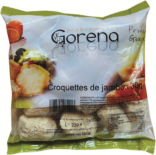 GORENA 10 CROQUETTES DE JAMBON SURGELÉES code EAN 3418822080013 
