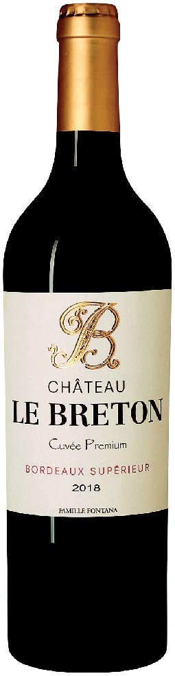 AOP(2) BORDEAUX SUPÉRIEUR CHÂTEAU LE BRETON “CUVÉE PREMIUM” 2018. 3419466243550 (3419466243550)